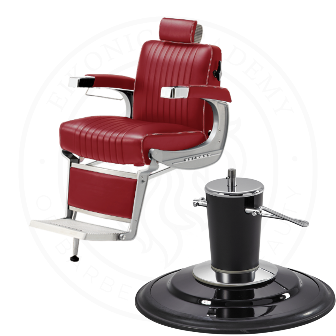 Takara Belmont Classic Barber Chair 225 with Black Base
