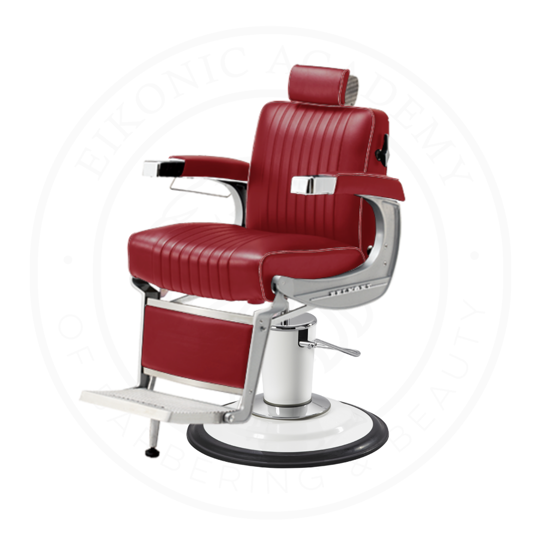 Takara Belmont Classic Barber Chair 225N with White Base