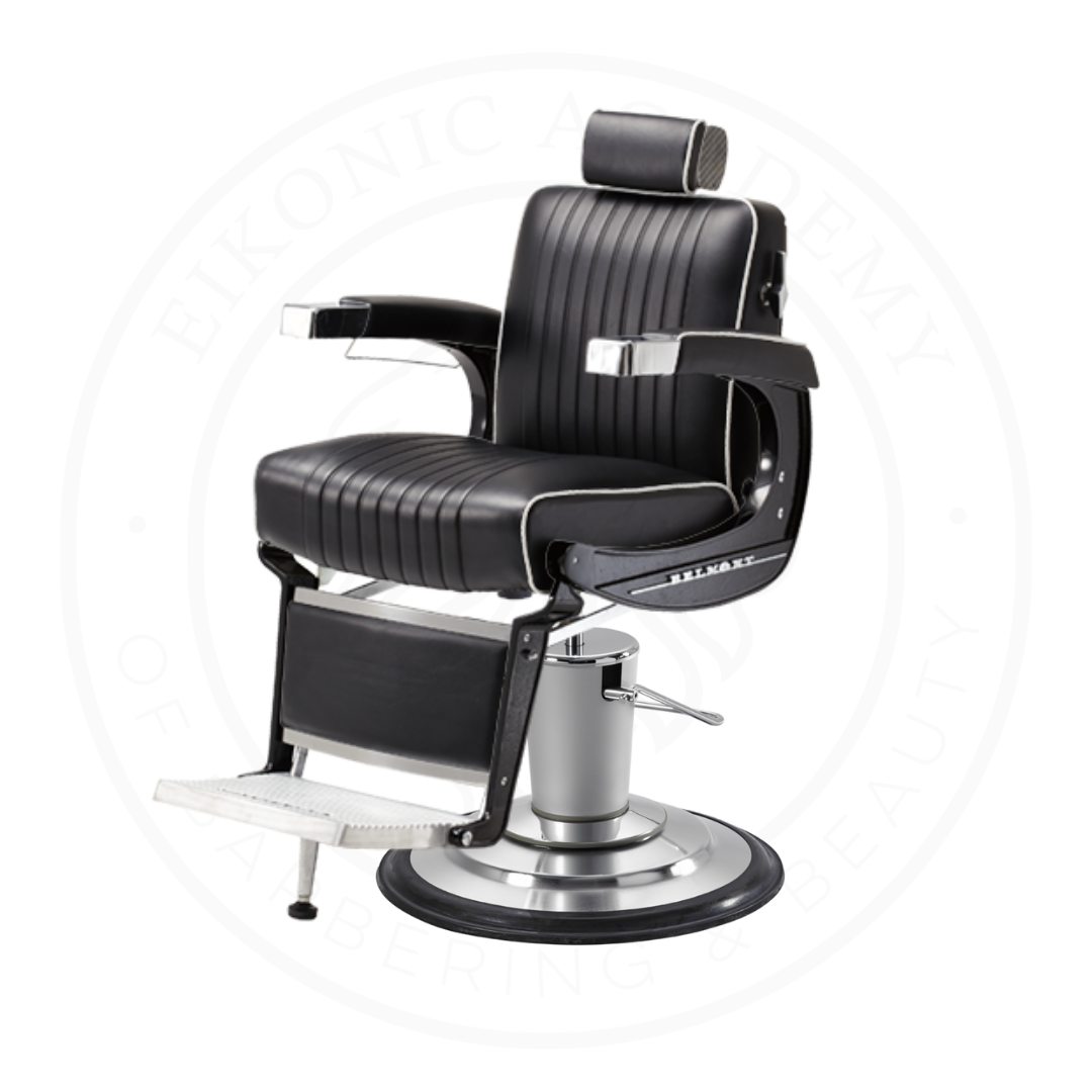 Takara Belmont Classic Elite Black Barber Chair 225EB with Chrome Base