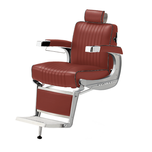 Takara Belmont Classic Barber Chair 225 with Motorized Electric Black Base MEB