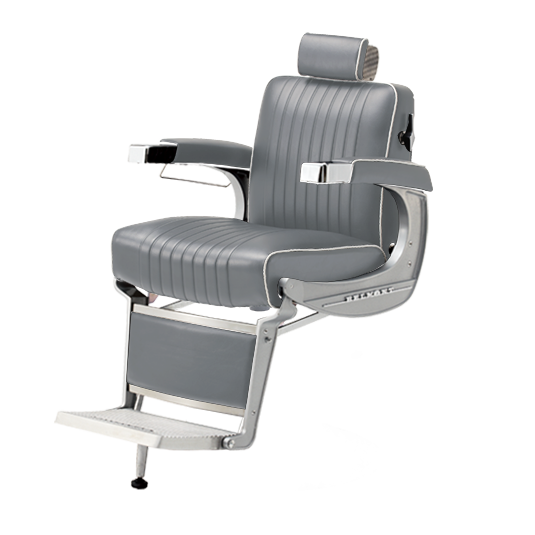 Takara Belmont Classic Barber Chair 225 with Motorized Electric Black Base MEB