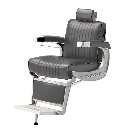 Takara Belmont Classic Barber Chair 225 with Motorized Electric Black Base MEB