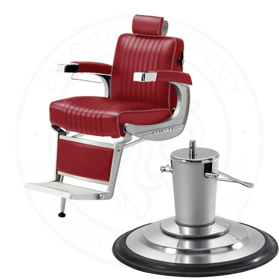 Takara Belmont Classic Barber Chair 225 with Chrome Base