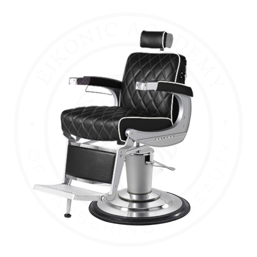 TAKARA BELMONT 325 BLACK WHITE PIPING CHROME BASE