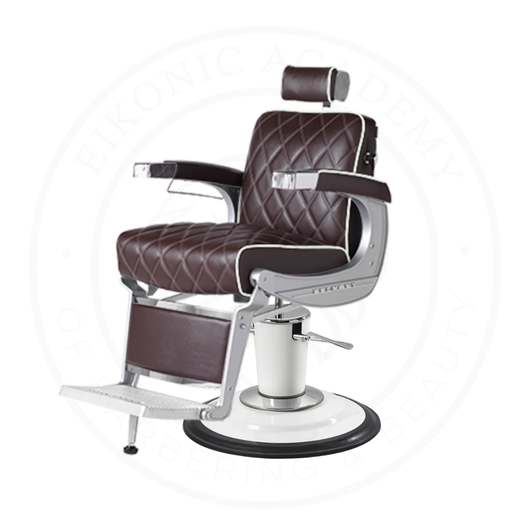 TAKARA BELMONT 325 BROWN IVORY PIPING WHITE BASE