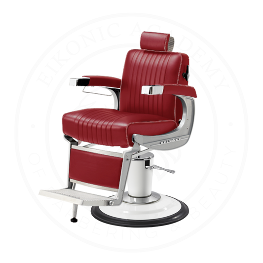 Takara Belmont Classic Barber Chair 225N with White Base