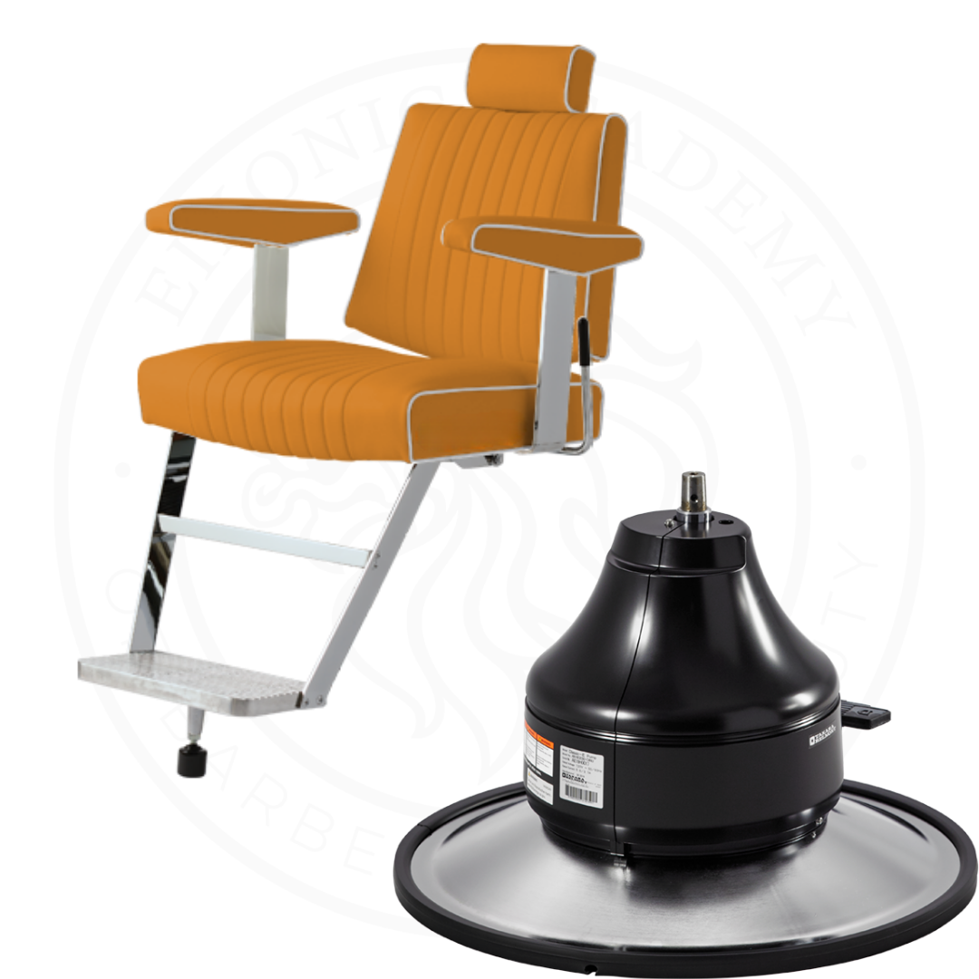 Takara Belmont 405 with Black MEB Base Barber Chair