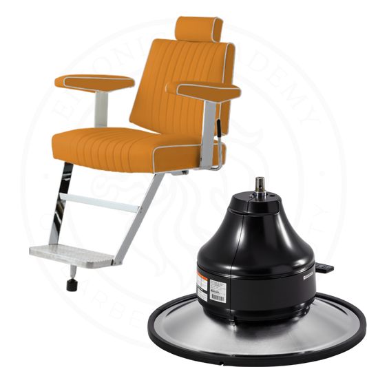 Takara Belmont 405 with Black MEB Base Barber Chair