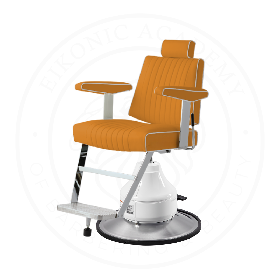 Takara Belmont 405 with White MEW Base Barber Chair